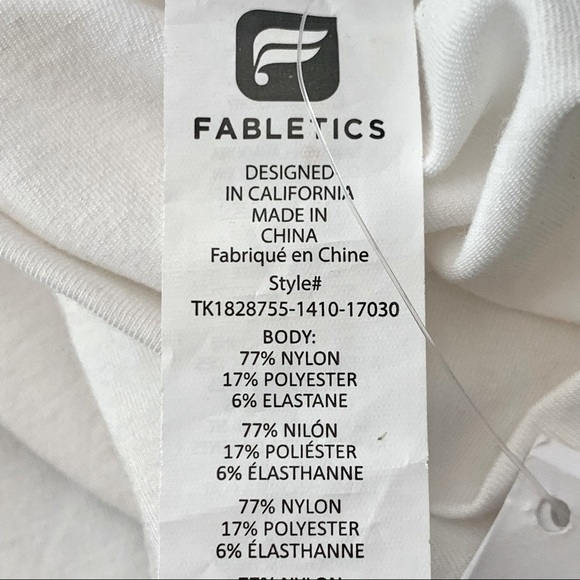 NWT FABLETICS Kathie Mock Neck Sleeveless Bodycon White Dress - Picture 15 of 16